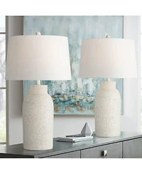 360 Lighting Jaime 27.5 Tall Modern Coastal 3-Way Table Lamps Set of 2