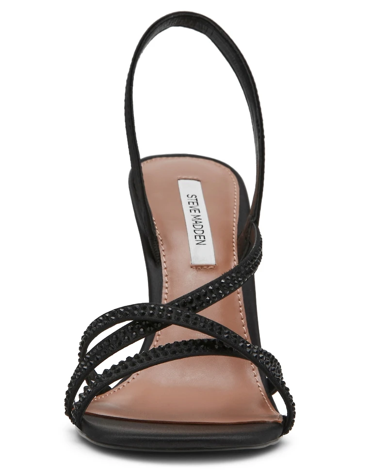 Steve Madden Women's Round Toe Stiletto Heel Sandals