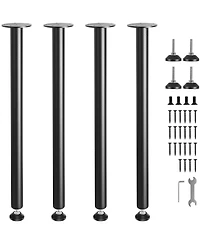 Gouun 30 in Adjustable Desk Legs Set of 4, Reinforced Steel Table Legs with 1200 lbs Load Capacity
