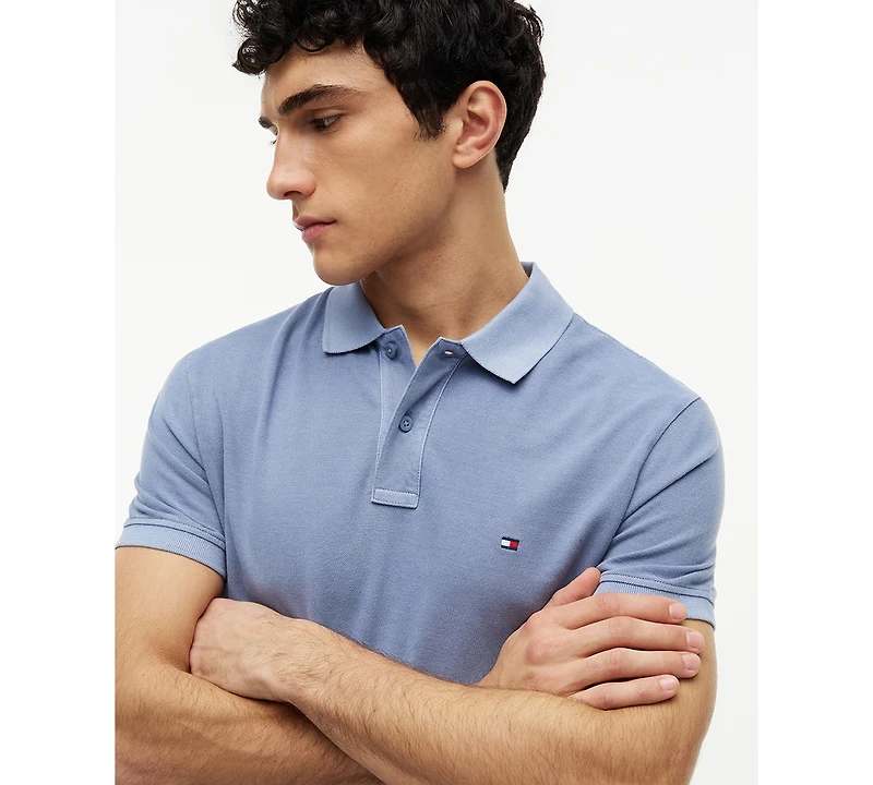 Tommy Hilfiger Men's Short Sleeve Garment-Dyed Polo Shirt