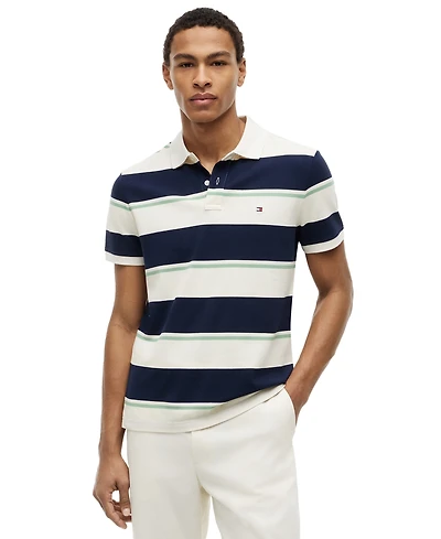 Tommy Hilfiger Men's Stripe Polo Shirt
