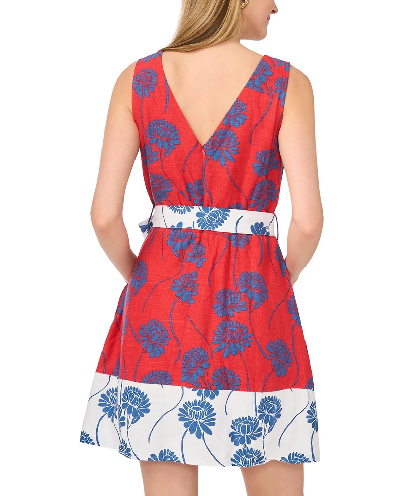 1.state Women's Pleated Bodice Sleeveless Dress