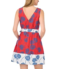 1.state Women's Pleated Bodice Sleeveless Dress