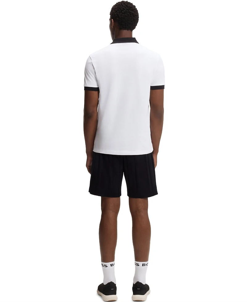 Boss by Hugo Men's Paddy Germany Country Flag Trim Polo Shirt