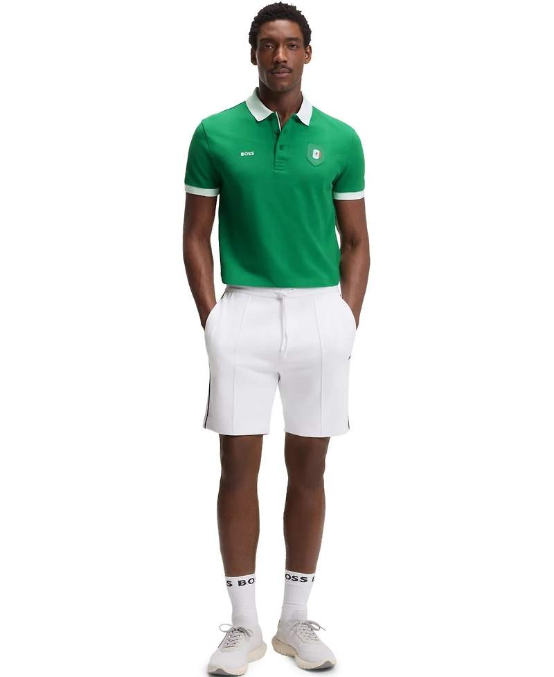 Boss by Hugo Men's Paddy Mexico Flag Trim Polo Shirt