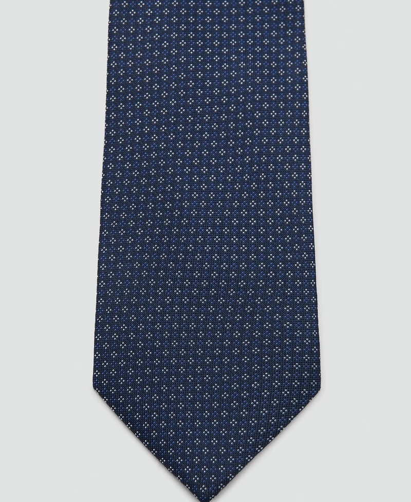 Mango Men's Silk Blend Striped Tie