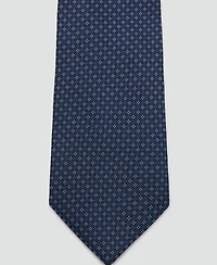 Mango Men's Silk Blend Striped Tie