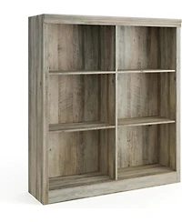 gaomon 3-Tier 6-Cube Bookcase, Wooden Cubby Bookshelf with Anti-Tip, Open Storage for Living Room, Bedroom, Office.