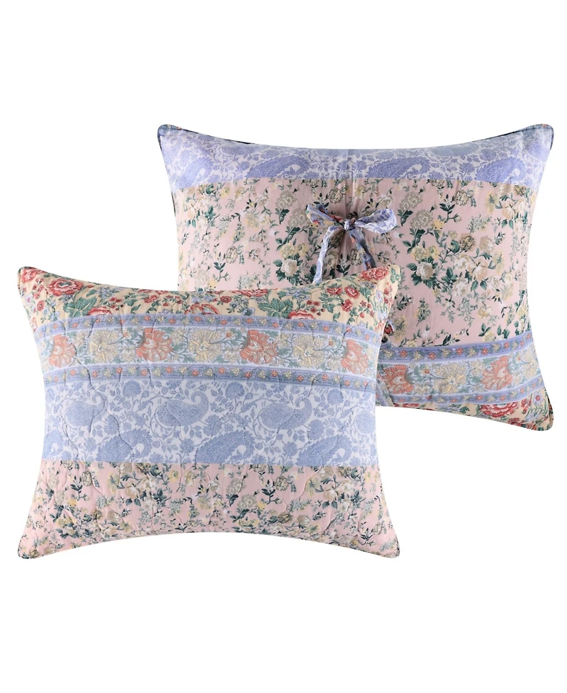 Greenland Home Fashions Kressida Modern Floral 3-Pc. Quilt Set, Full/Queen