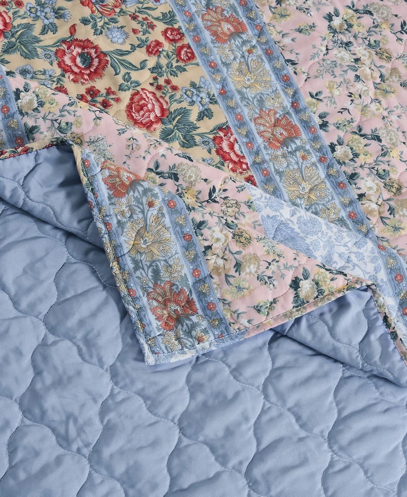 Greenland Home Fashions Kressida Modern Floral 3-Pc. Quilt Set, King/California King