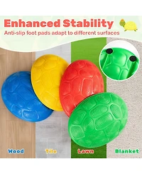 Slickblue Stepping Stones for Kids 8 Pcs Non-Slip Toddler Stepping Stones Balance Sensory Toys