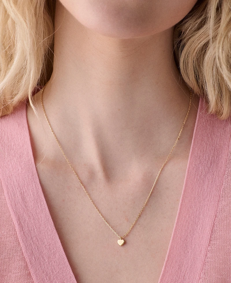 kate spade new york Silver Plated Mini Heart Pendant Necklace