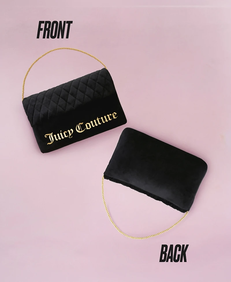 Juicy Couture Purse Shaped Decorative Pillow, 10" x 16"