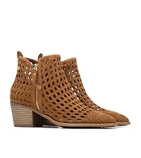 Xti Women's Block Heel Braided Style Ankle Booties