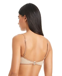 Sanctuary Women's Check Me Out Scoop Neck Bikini Top