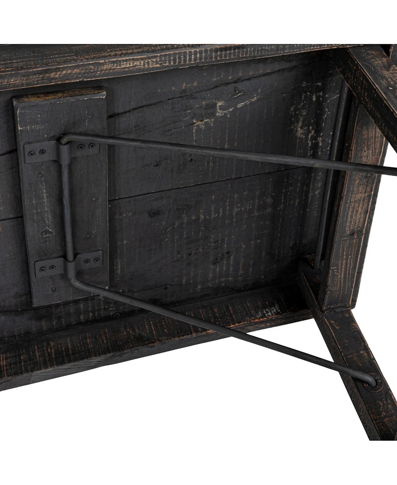 Storied Home 66" Wood Long Folding Table