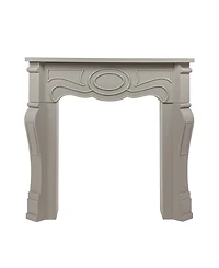 Storied Home 37" Wood Small Victorian Decorative Fireplace Mantel