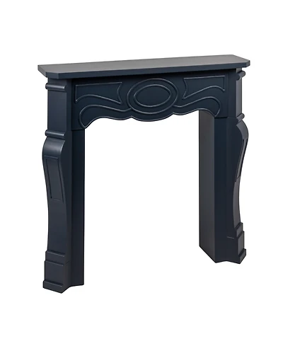 Storied Home Small Victorian 37" Wood Decorative Fireplace Mantel