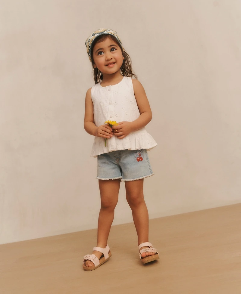 abercrombie kids Girls' Bow Cherry Denim Shorts