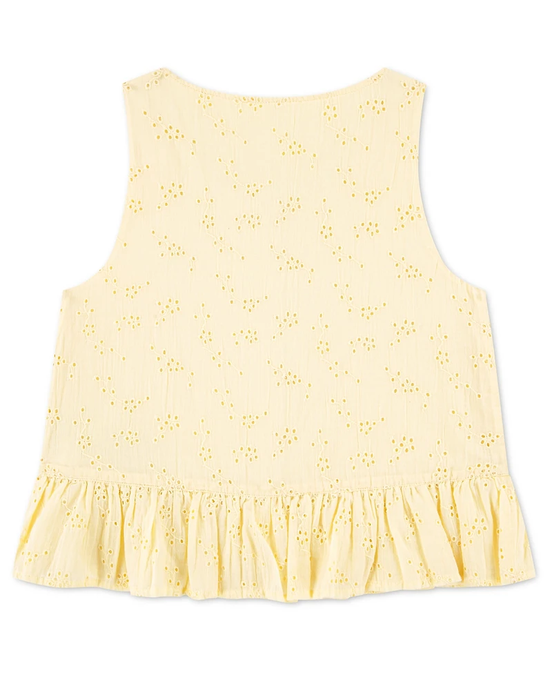 abercrombie kids Toddler Girls' Button Peplum Tank Top