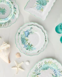 Certified International Sea Glass Melamine Salad Plate, Set of 4