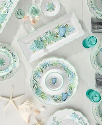 Certified International Sea Glass Chip-and-Dip Tray and Rectangular Platter, 2-Pc. Set