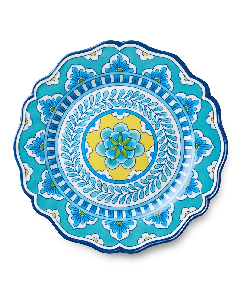 Certified International Melamine Dinner Plates, Set of 4