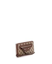 Pre-Owned Balenciaga Long x Gucci The Hacker Project Neo Classic Zip Wallet Gg Canvas