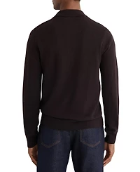 Reiss Men's Wool Stitch-Detail Button Sweater