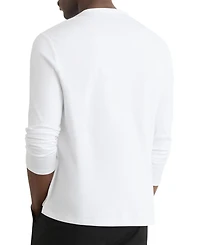 Reiss Men's Airwater-Cotton Jersey Henley T-Shirt