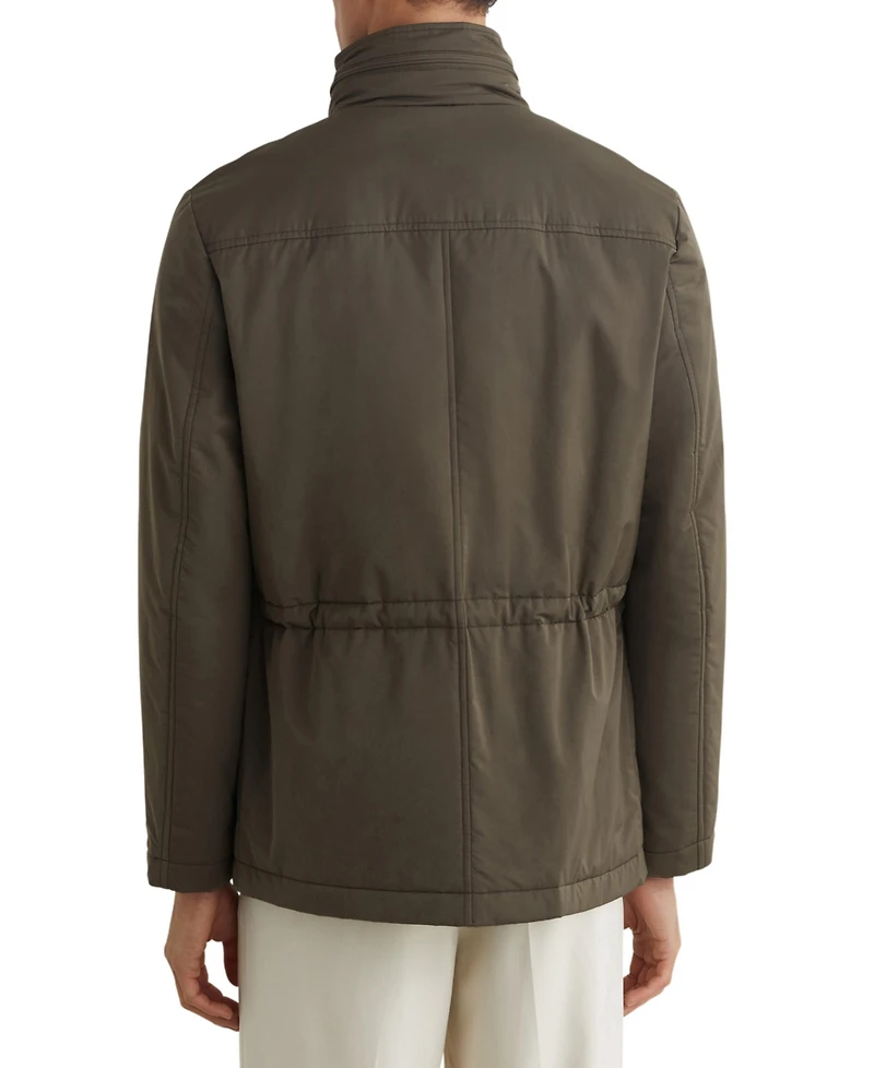 Reiss Men's Cotton-Blend Padded Four-Pocket Jacket
