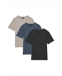 Reiss Men's 3 Pack Cotton Crew Neck Tailored Fit T-Shirts