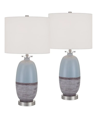 360 Lighting Stratos 26 1/4 H Cloud Ceramic Table Lamp Set of 2 with Dimmer