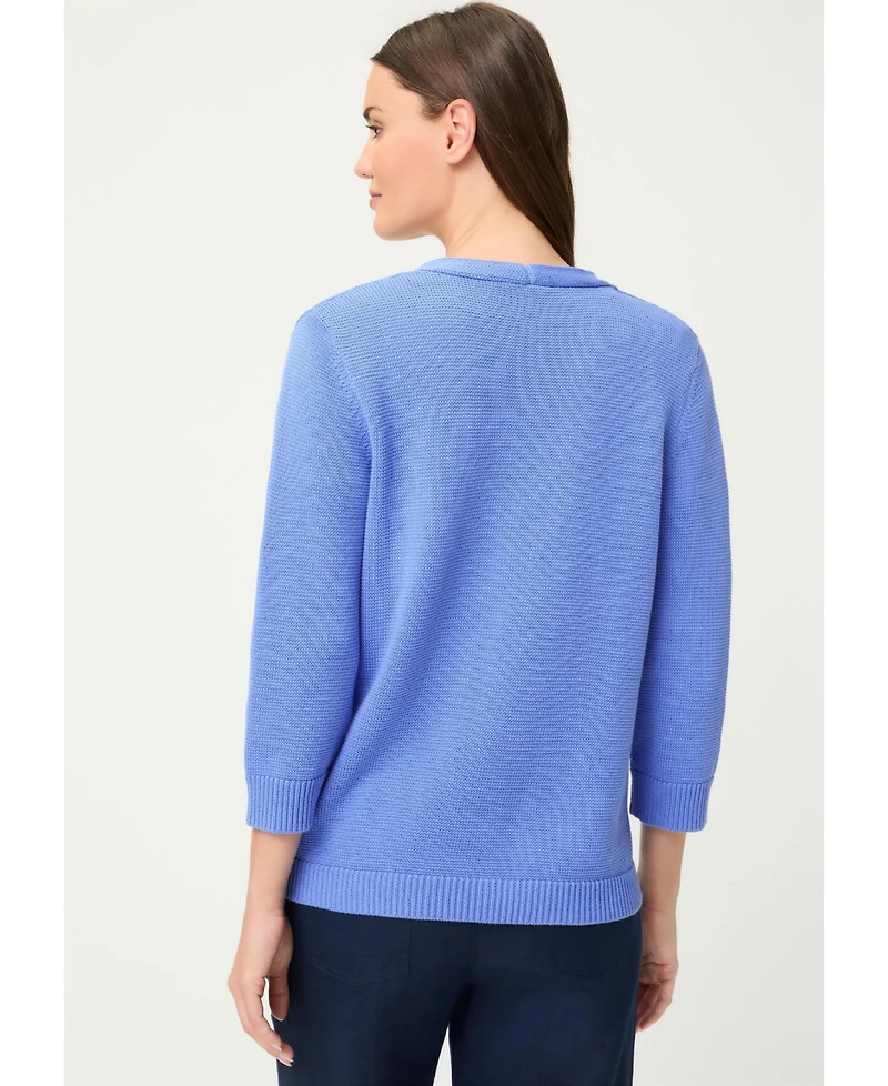 Olsen Women's Solid V-Neck Cardigan