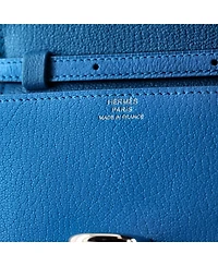 Pre-Owned HERMES Chaine d'Ancre Compact Wallet on Strap Chevre Mysore