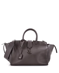 Pre-Owned Saint Laurent Small Monogram Cabas Downtown Leather with Embossed Leather