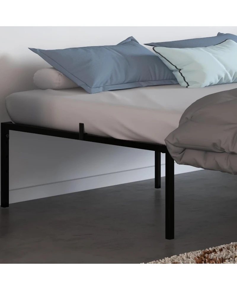 gaomon 6 Inch Full Metal Platform Bed Noise Free Steel Slats Heavy Duty Storage 1000 Lbs No Box