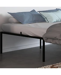 gaomon 6 Inch Full Metal Platform Bed Noise Free Steel Slats Heavy Duty Storage 1000 Lbs No Box