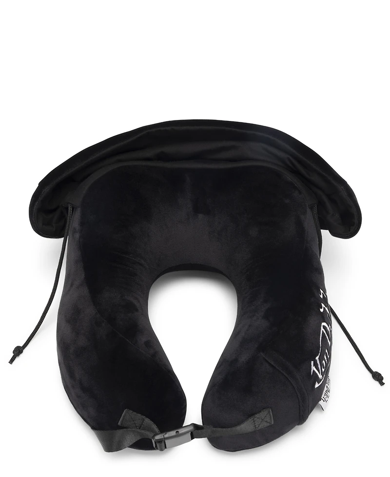 Von Dutch Eyeconic Hooded Ergonomic Memory Foam 5" Travel Neck Pillow