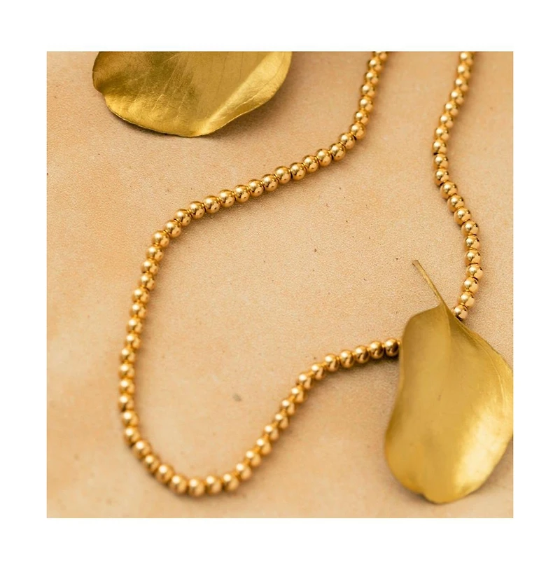 Mantra Inspiration Bead Necklace stainless steel