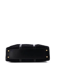 Pre-Owned Saint Laurent Medium Duffle Bag Monogram All Over Suede