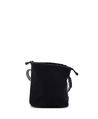 Pre-Owned Saint Laurent Rive Gauche Drawstring Bucket Bag Embroidered Wool