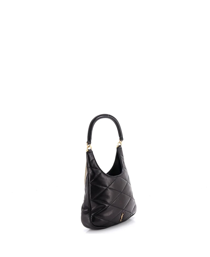 Pre-Owned Saint Laurent Sade Hobo Bag Quilted Leather