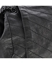 Pre-Owned Saint Laurent Medium Nolita Satchel Matelasse Chevron Leather