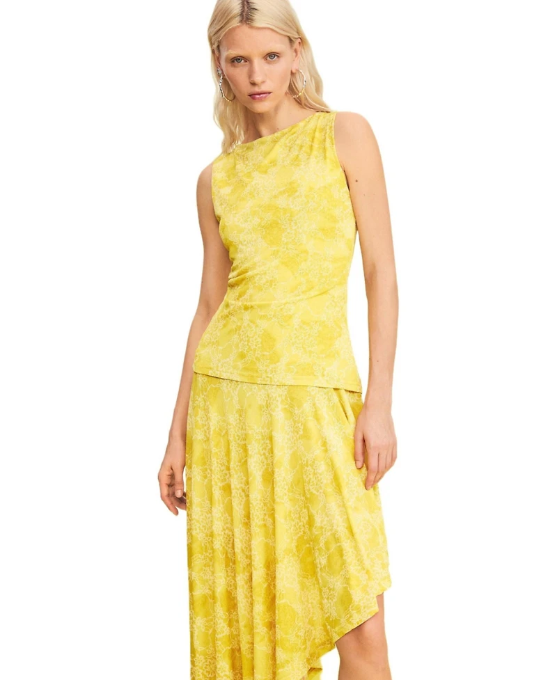 Desigual Women's Asymmetric printed dress