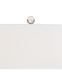 360 Lighting Marnie 27 3/4" Tall Curved Modern Coastal Table Lamps Set of 2 Art Glass Living Room Bedroom (Colors May Vary)