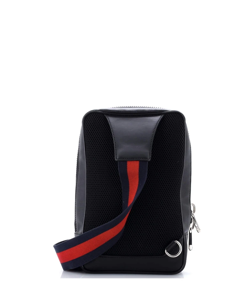 Pre-Owned Gucci Small Soft Zip Sling Bag Gg Coated Canvas