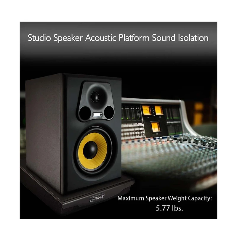 Pyle Speaker Isolation Pads - 10.4 x 13 x 2.8 inches