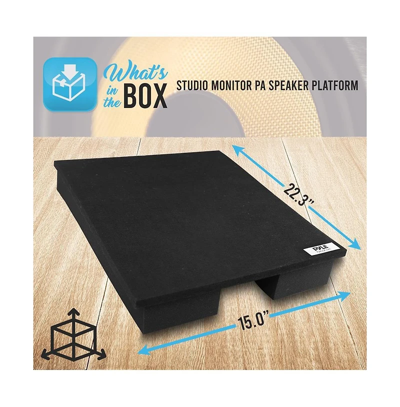Pyle Sound Dampening Speaker Riser Foam