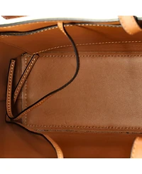 Pre-Owned Loewe Mini Anagram Square Basket Tote Canvas